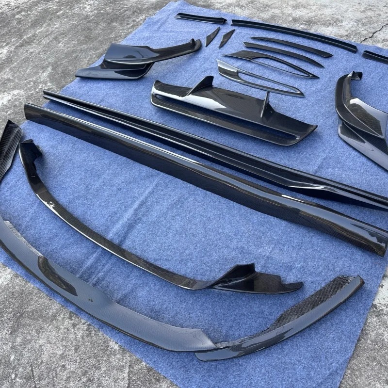 N Style Dry Carbon Fiber Small Surround Body Kit for  812 Modification, Front Lip, Side Skirt, Rear Diffuser, Tail Wing